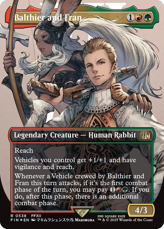 Balthier and Fran (0538) (Borderless) (Surge Foil) [FIN - 538]