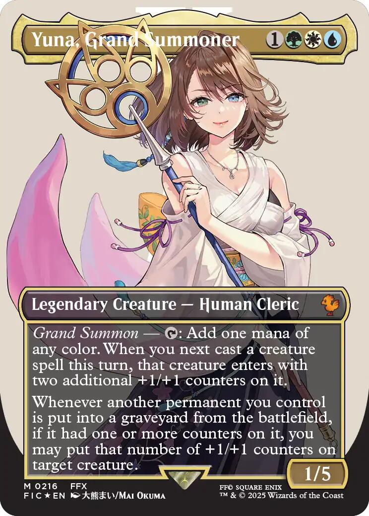 Yuna, Grand Summoner (Borderless) (Surge Foil)
