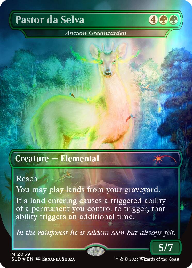 Pastor da Selva - Ancient Greenwarden (Rainbow Foil)