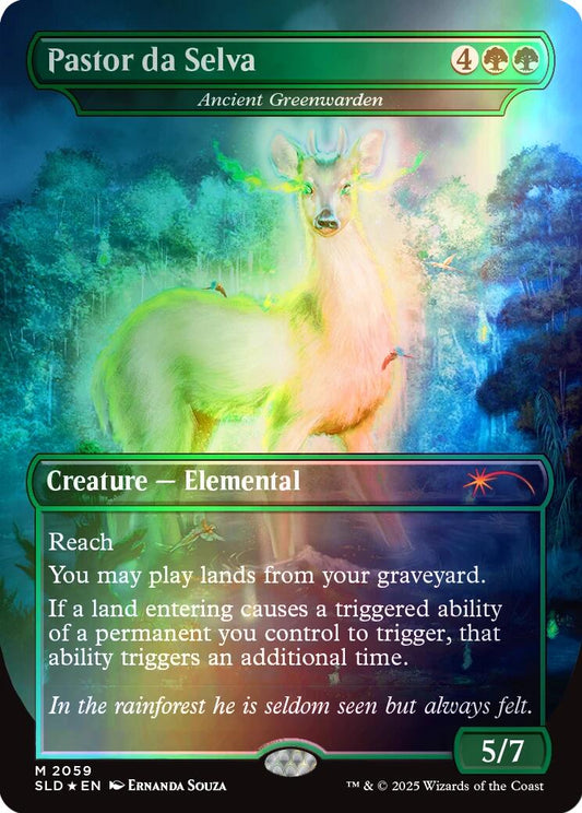 Pastor da Selva - Ancient Greenwarden (Rainbow Foil)