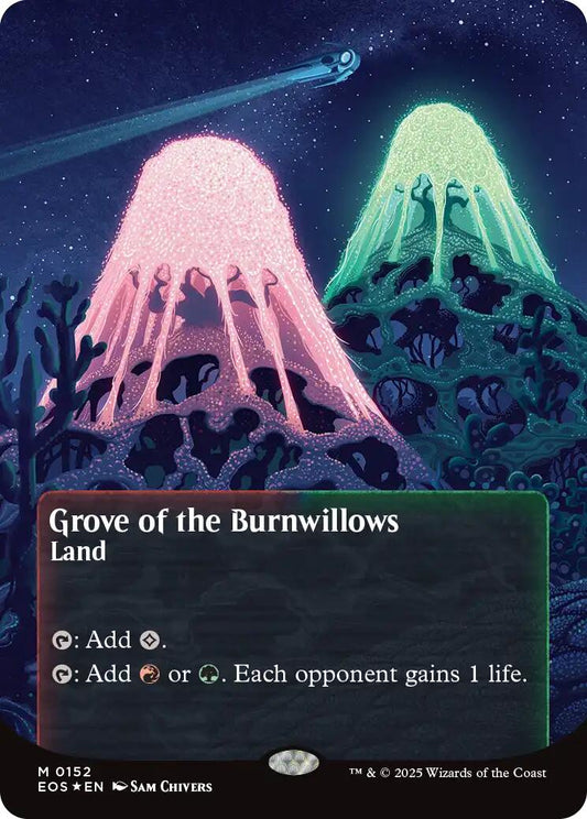 Grove of the Burnwillows (0152) (Borderless) (Galaxy Foil)