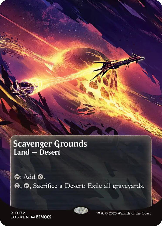 Scavenger Grounds (0172) (Borderless) (Galaxy Foil) [EOS - 172]
